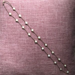 Lia Sophia ivory and gold necklace